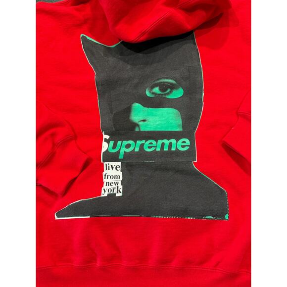 Supreme Catwoman Hooded Sweatshirt*RED*NEW in BAG! RARE HARD TO FIND*L - Picture 7 of 8